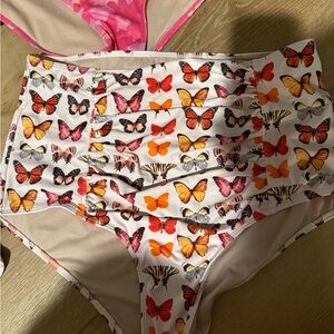 Kortni Jeane Butterfly Print Bikini Bottoms